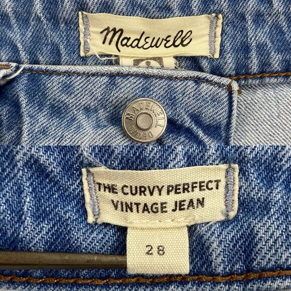 Madewell Women The Curvy Perfect Vintage High-Rise Distressed Jean  |  Size: 28 - Picture 13 of 16